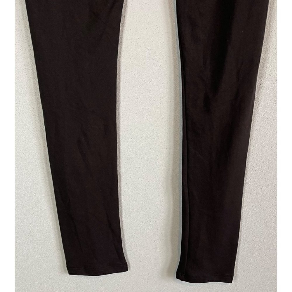 Chatoyant Womens Soft Solid Black Legging Full Length Medium Made in USA - Picture 7 of 8